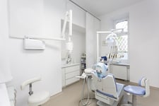 Interior of a modern bright dentist office-1
